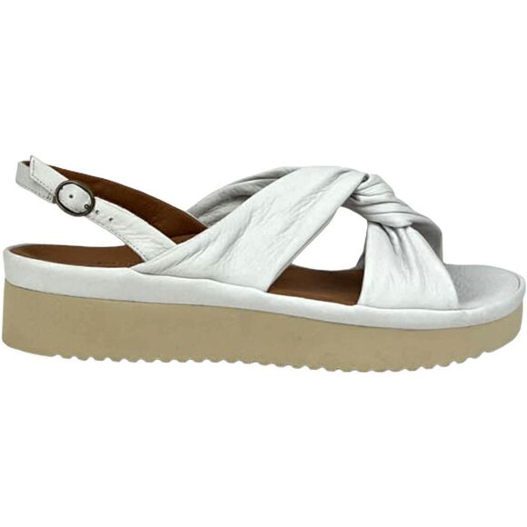 New Women L'Amour Des Pieds Amiens White Leather Lamba Platform Sandals US 11 - Picture 2 of 9